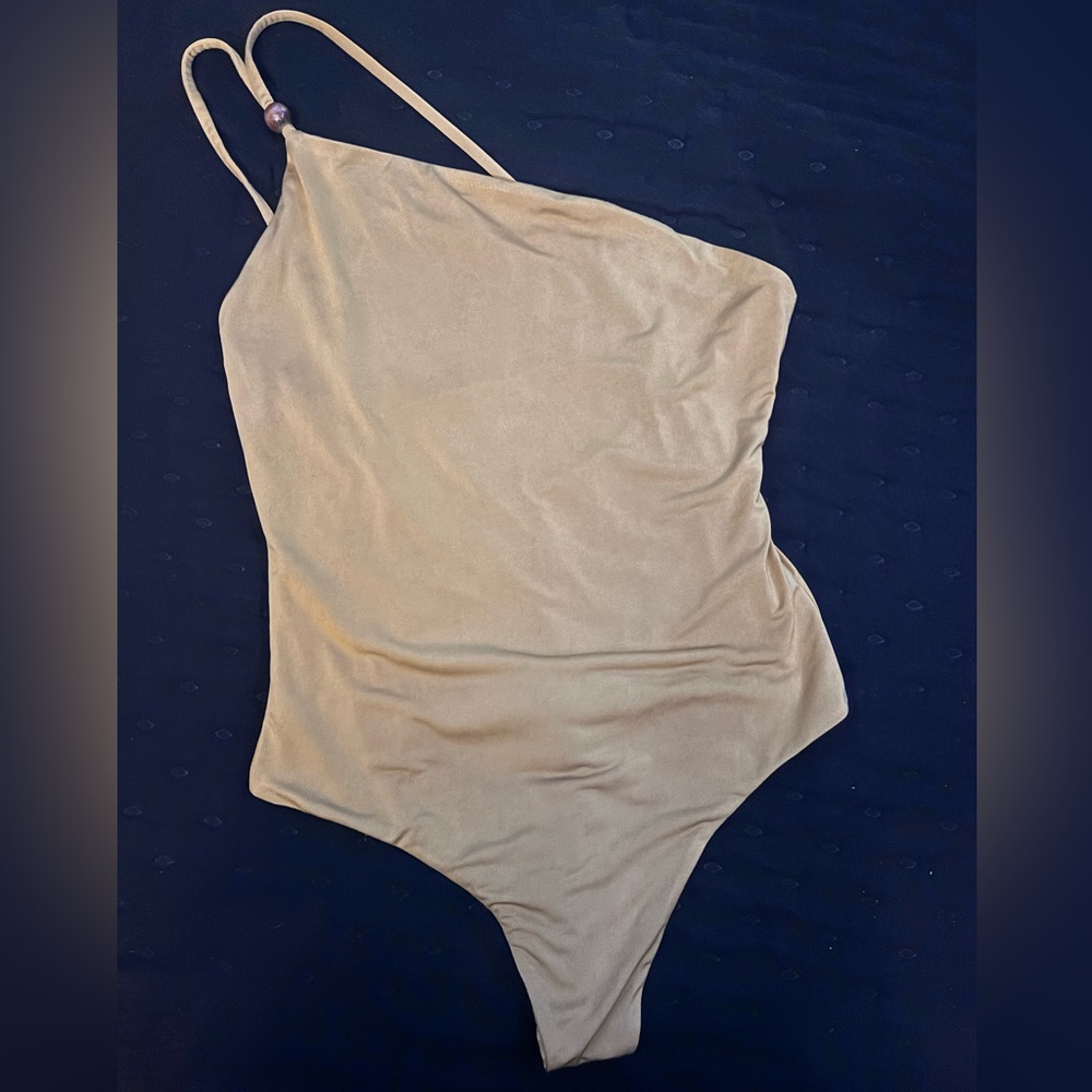 Lovers + Friends Tan Bodysuit